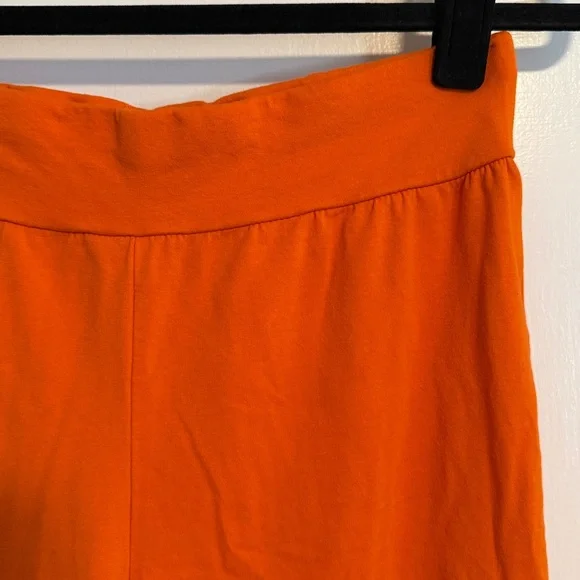 🌻 SHEIN Bright Orange Flare Leg Leggings - Picture 2 of 5